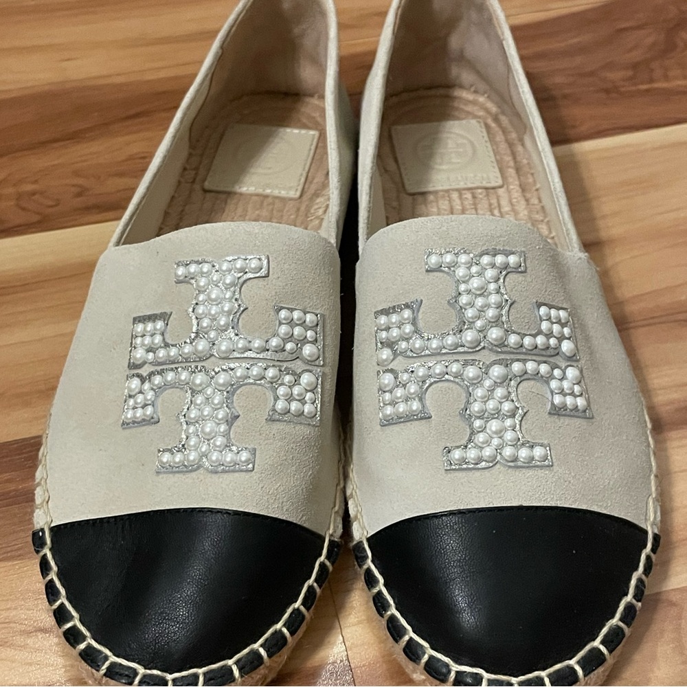 Tory Burch Pearl Espadrilles, Size 8